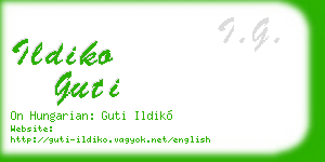 ildiko guti business card